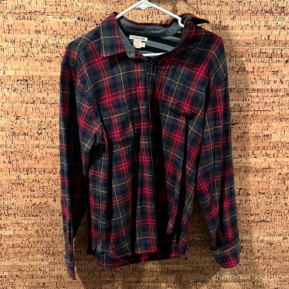Carbon 2 Cobalt Flannel button down